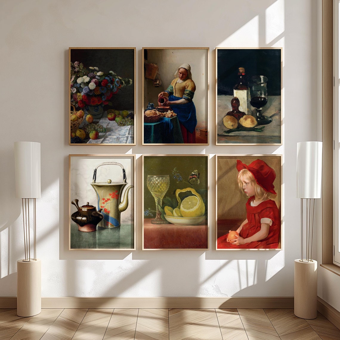 Vintage Still Life Six Piece Gallery Wall Kitchen Classic Poster