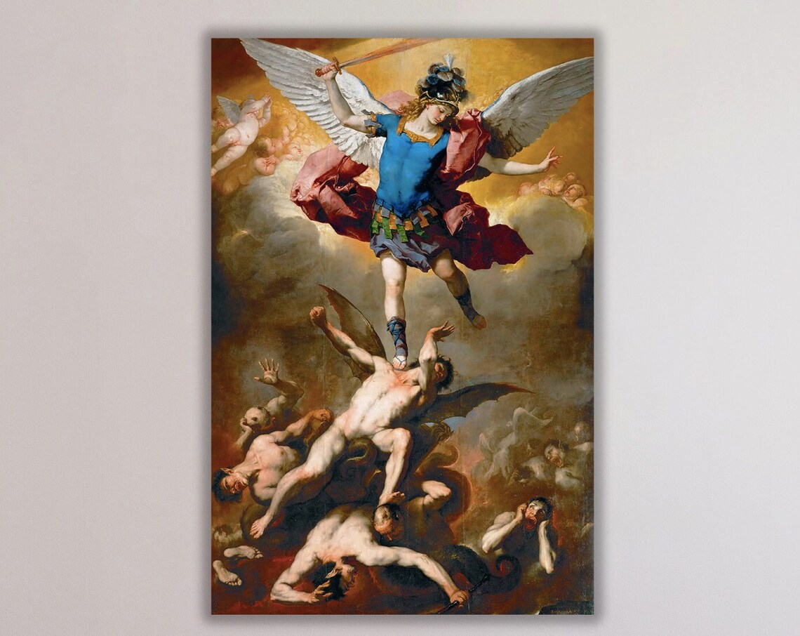 The Fall of Rebel Angels, Religious Art Print