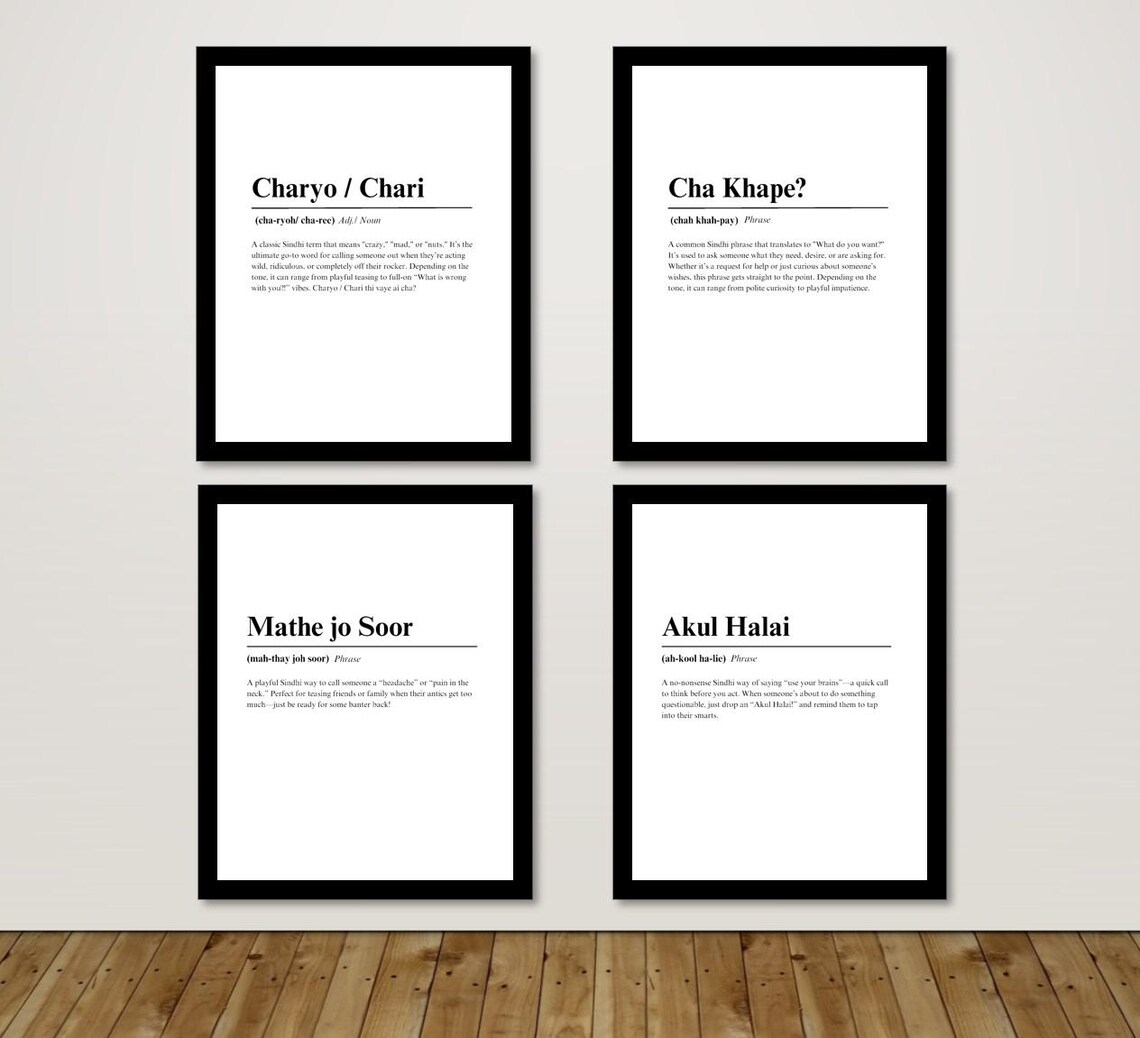 Sindhi Posters I Iconic Terms, Cultural Gift - Image 5