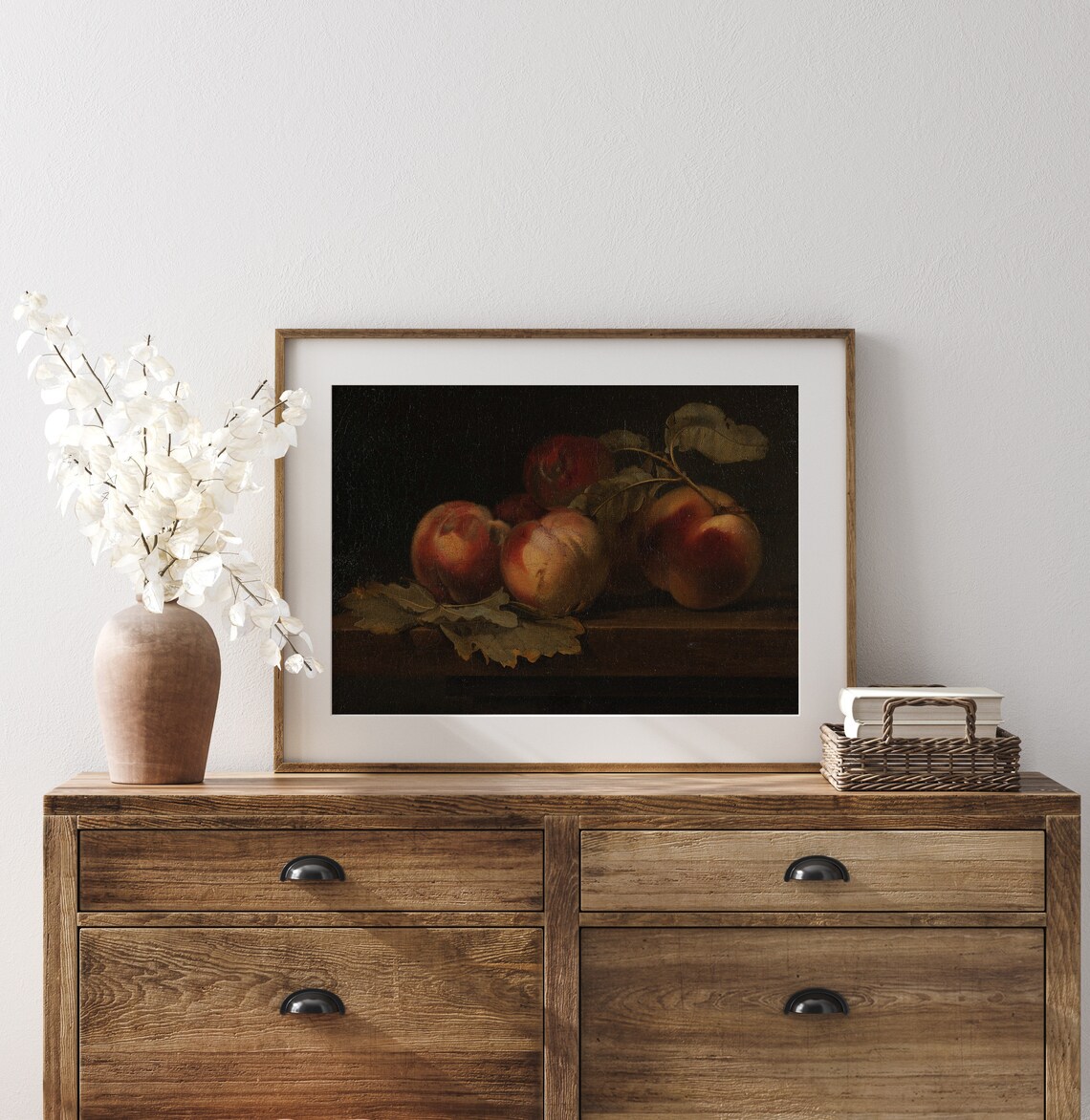 Harvest Peaches Vintage Kitchen Wall Art Print - Image 3