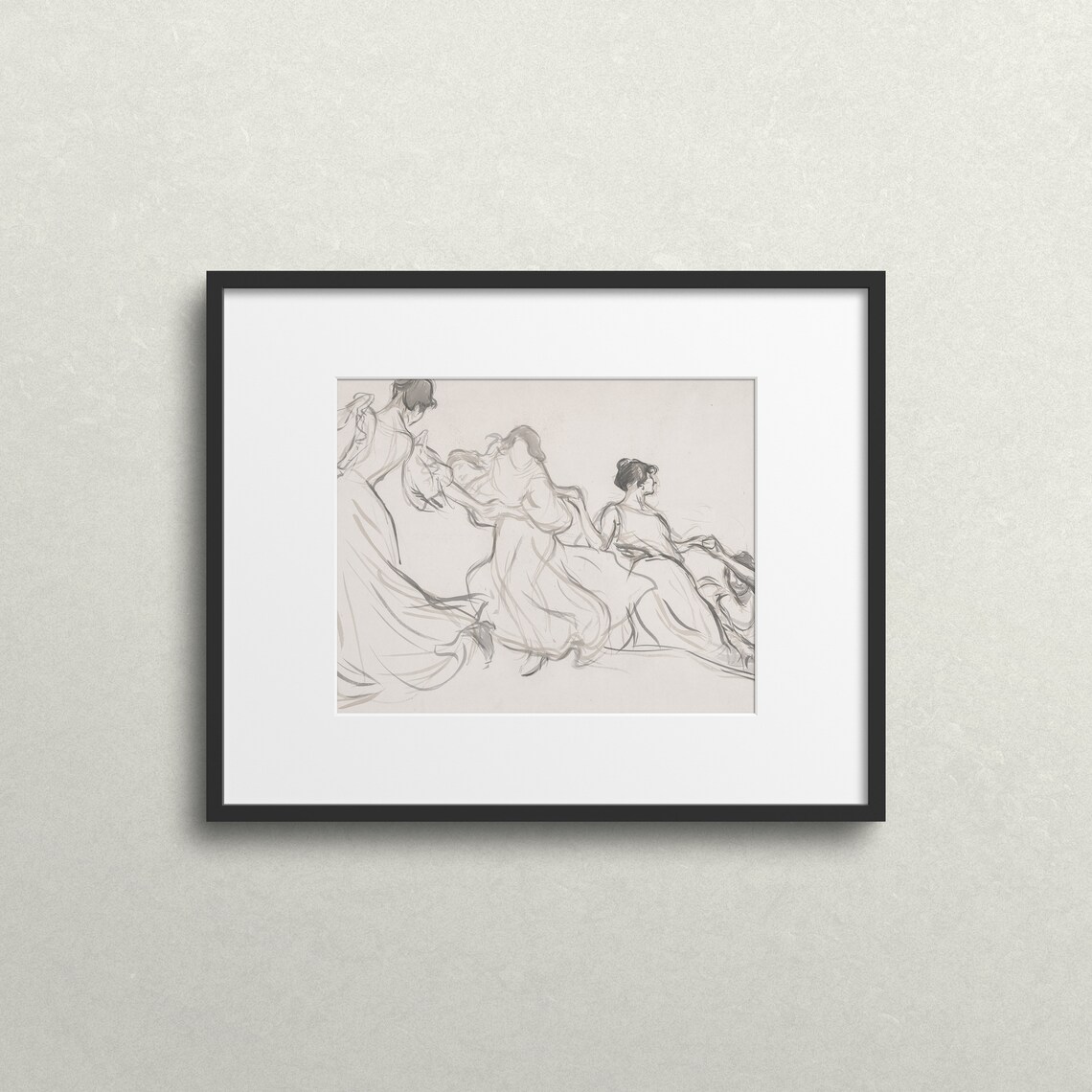 Daughters Vintage Sketch Family Tree Art Print - Image 2