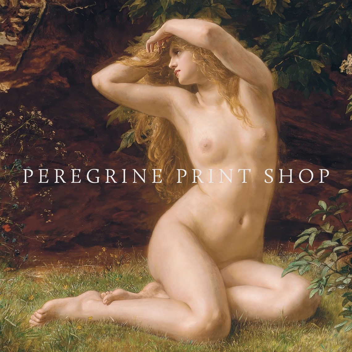 The Awakening Of Eve Fine Art Print Eve Art Print Vintage Nude Figure Art Vintage Nude Painting Woman Nude Figure Painting Da21 - Image 2