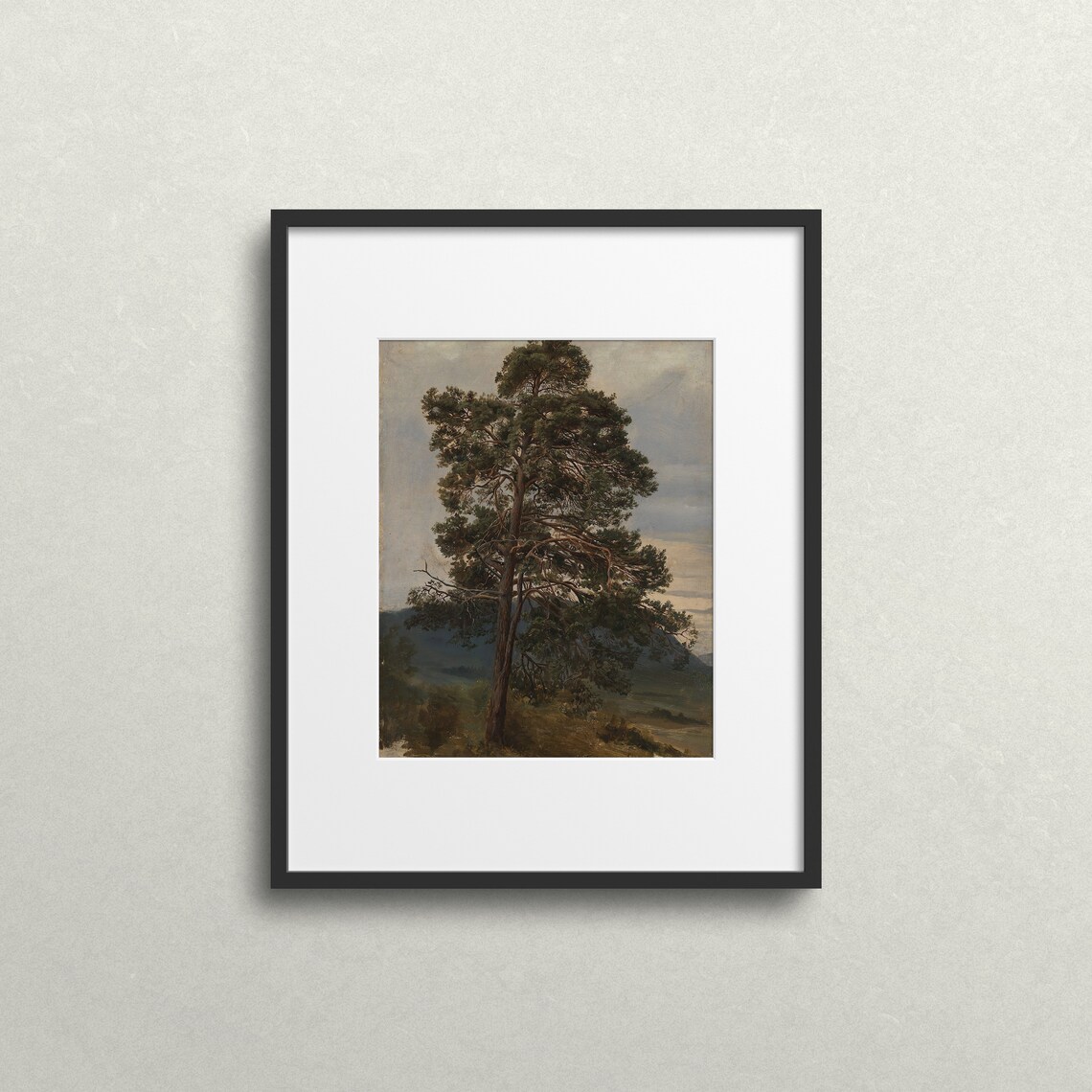 Oregon Coastal Pine Moody Forest Art Print - Image 2