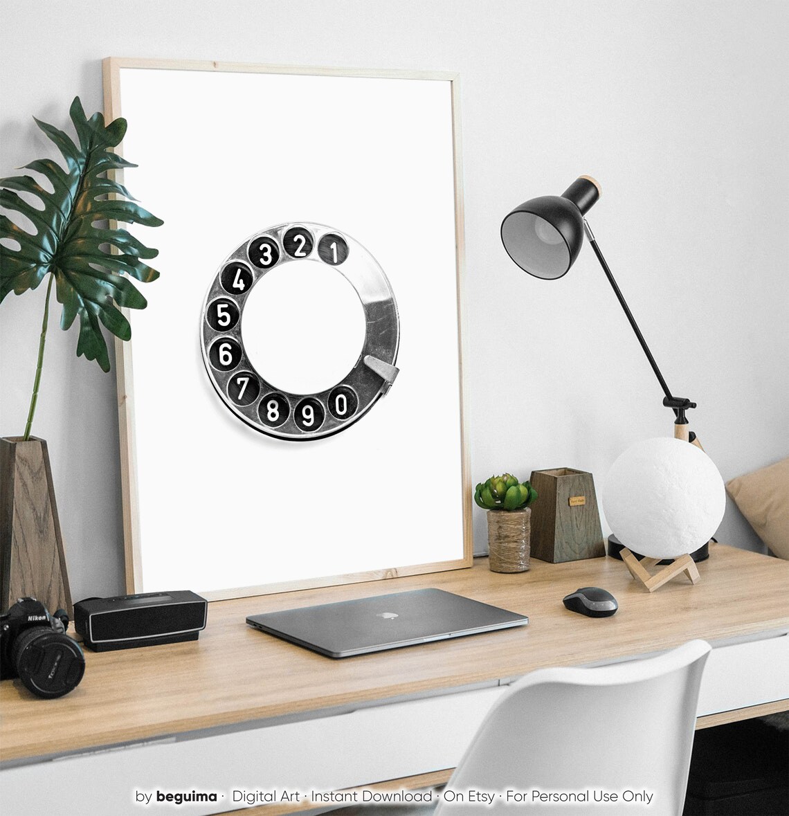 Vintage Telephone Wall Art Print, Retro Photography - Image 3