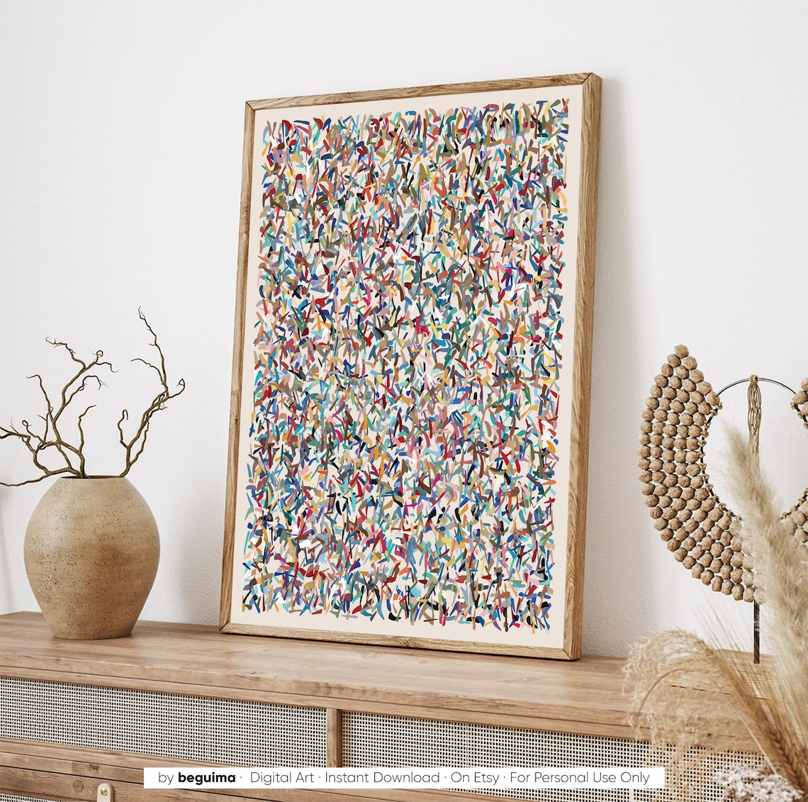 Modern Abstract Colorful Wall Print, Contemporary Decor - Image 3