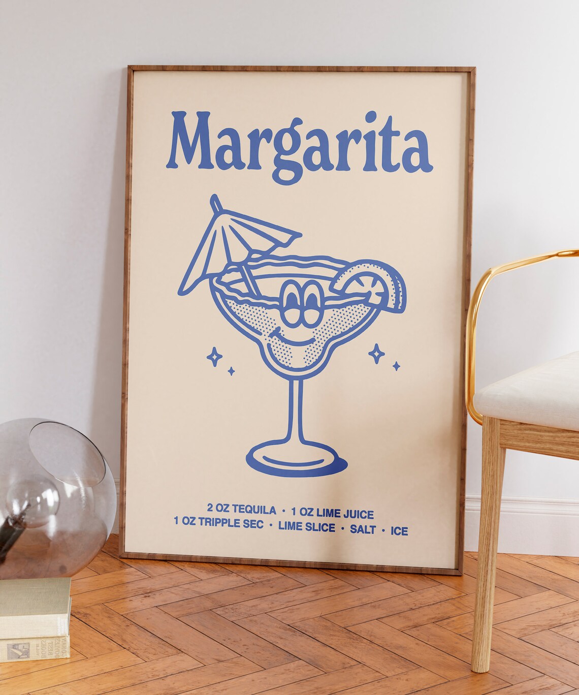 Margarita Wall Art Printable Bar Cart Decor Retro Aesthetic Art Print Retro Preppy Wall Art Margarita Cocktail Wall Art Bar Cart Decor - Image 6