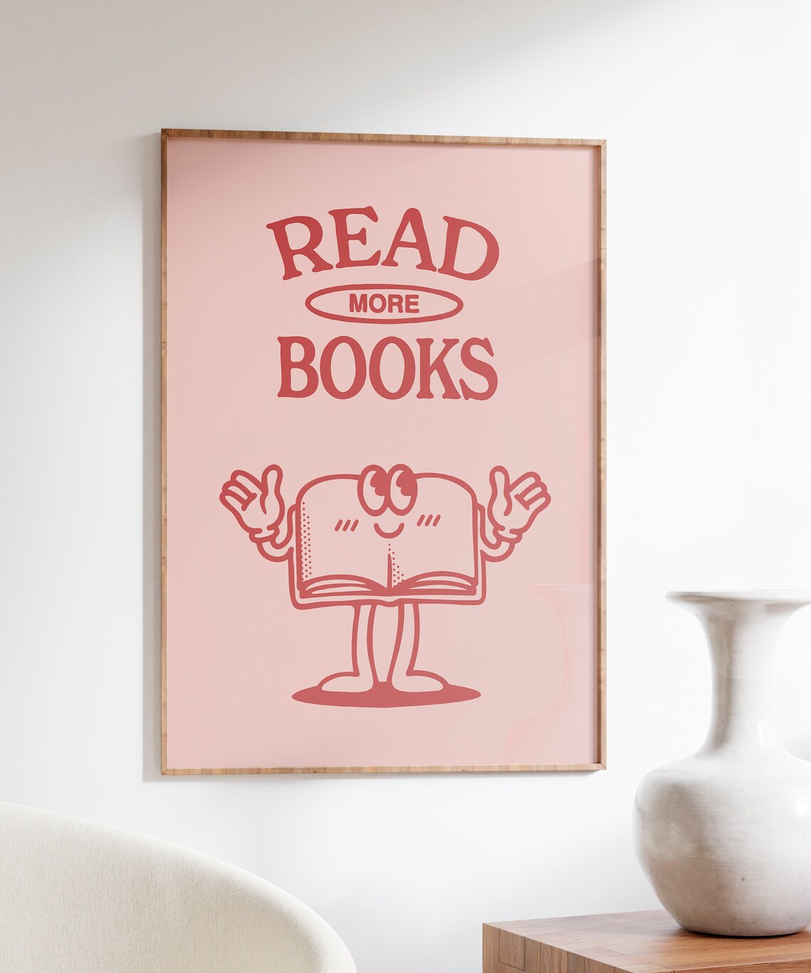 Reading Poster, Retro Book Lover Classroom Print - Image 4