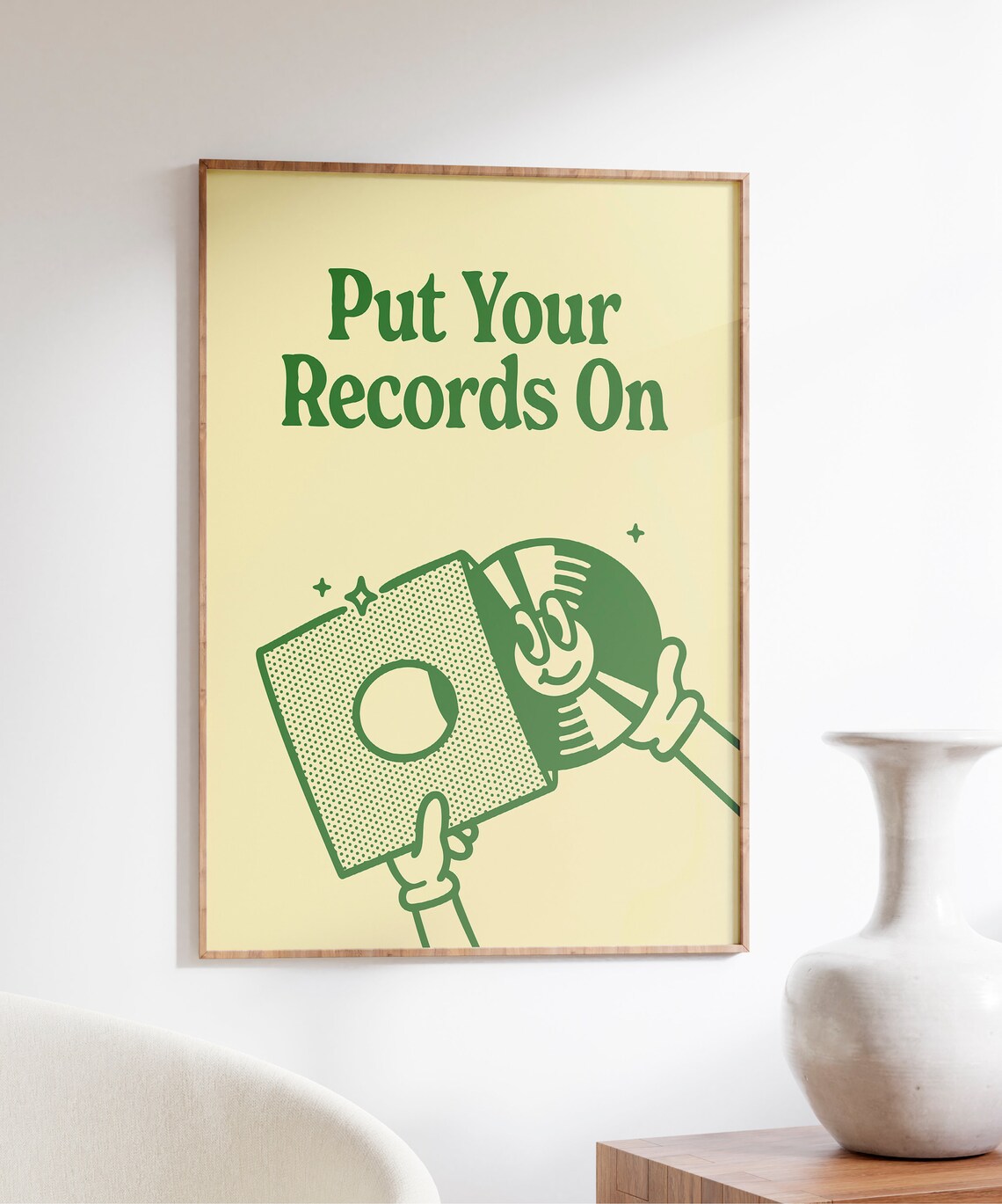 Put Your Records On Retro Music Art Print - Image 4
