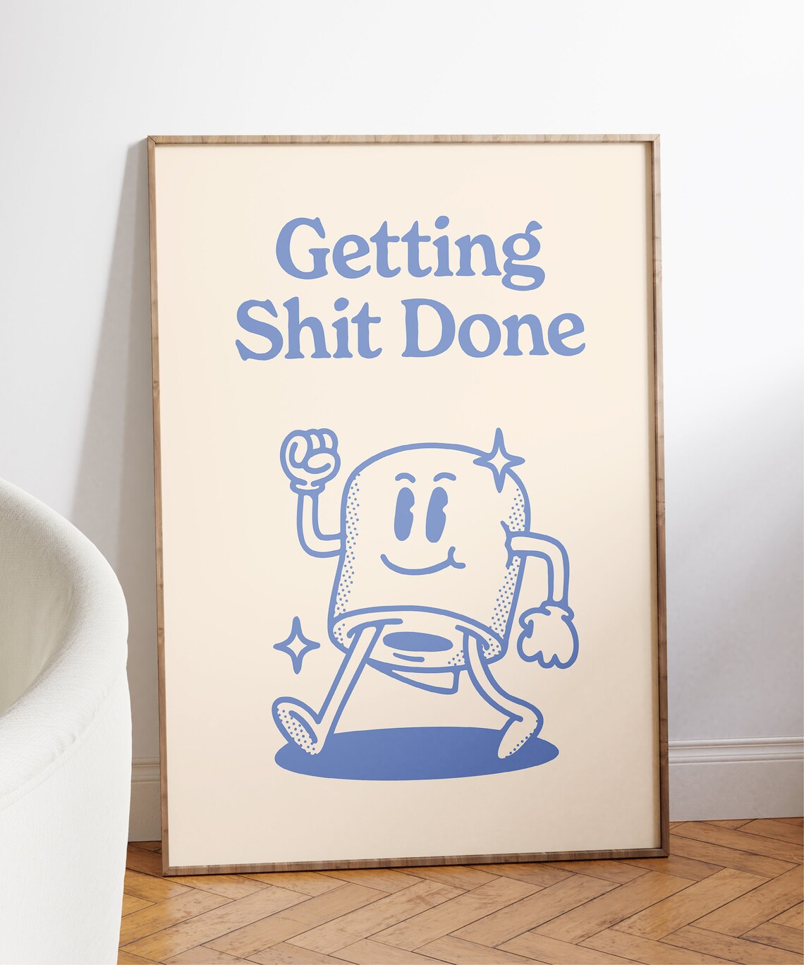 Getting Shit Done Retro Motivation Art Print - Image 7