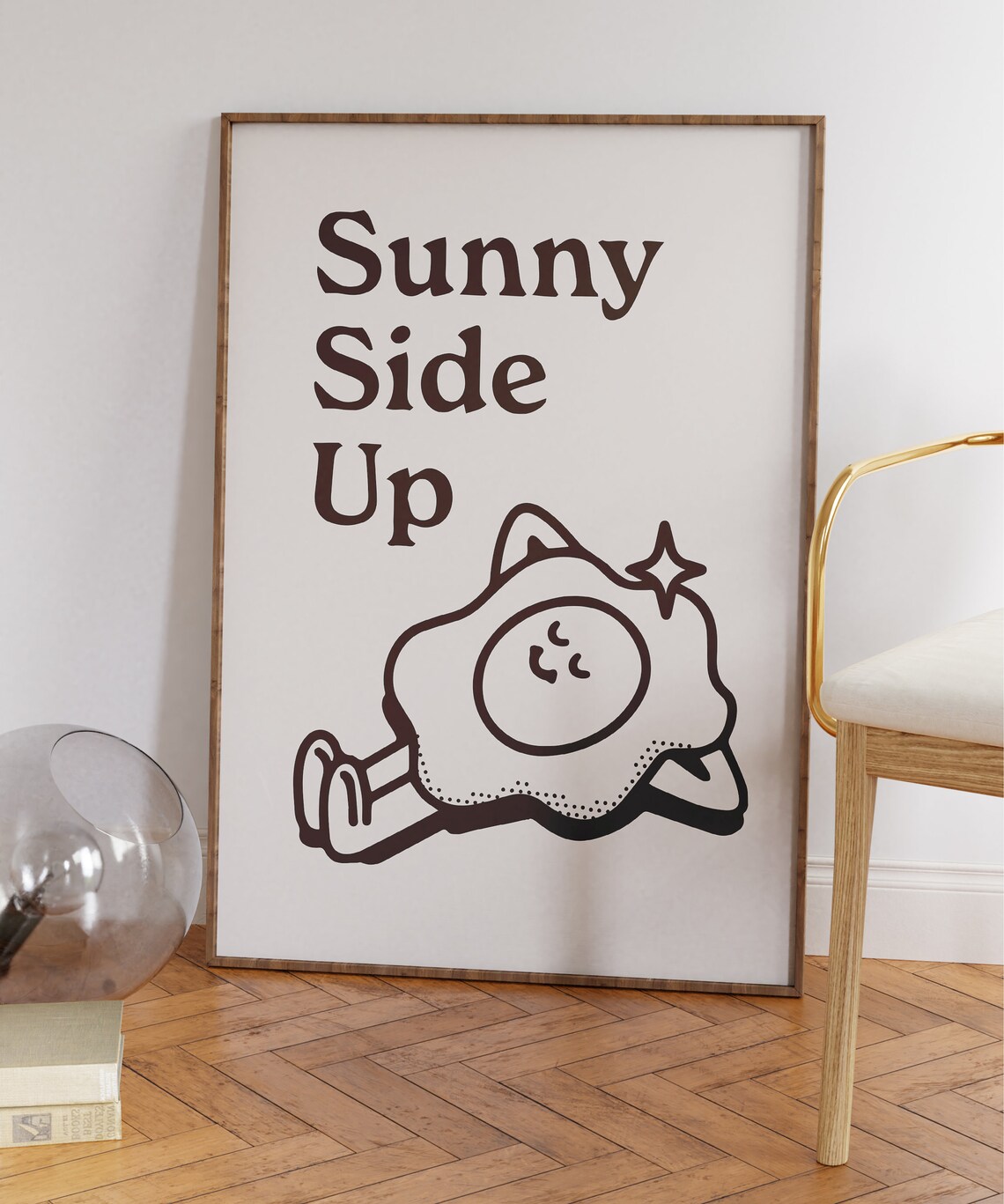 Positive Mindset Retro Minimalist Quote Art Print - Image 4