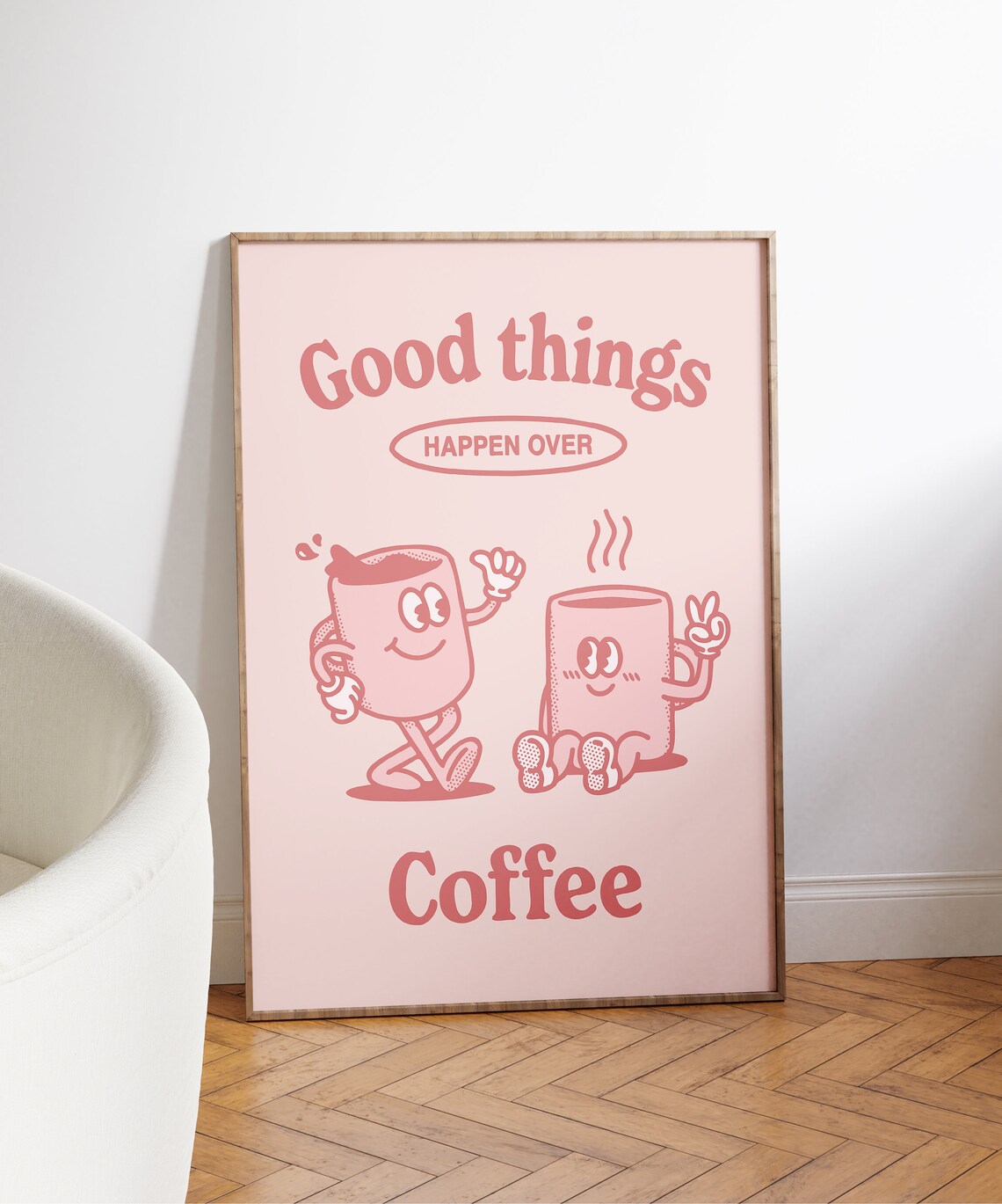 Kitchen Quote Print, Retro Drink Wall Art - Image 3
