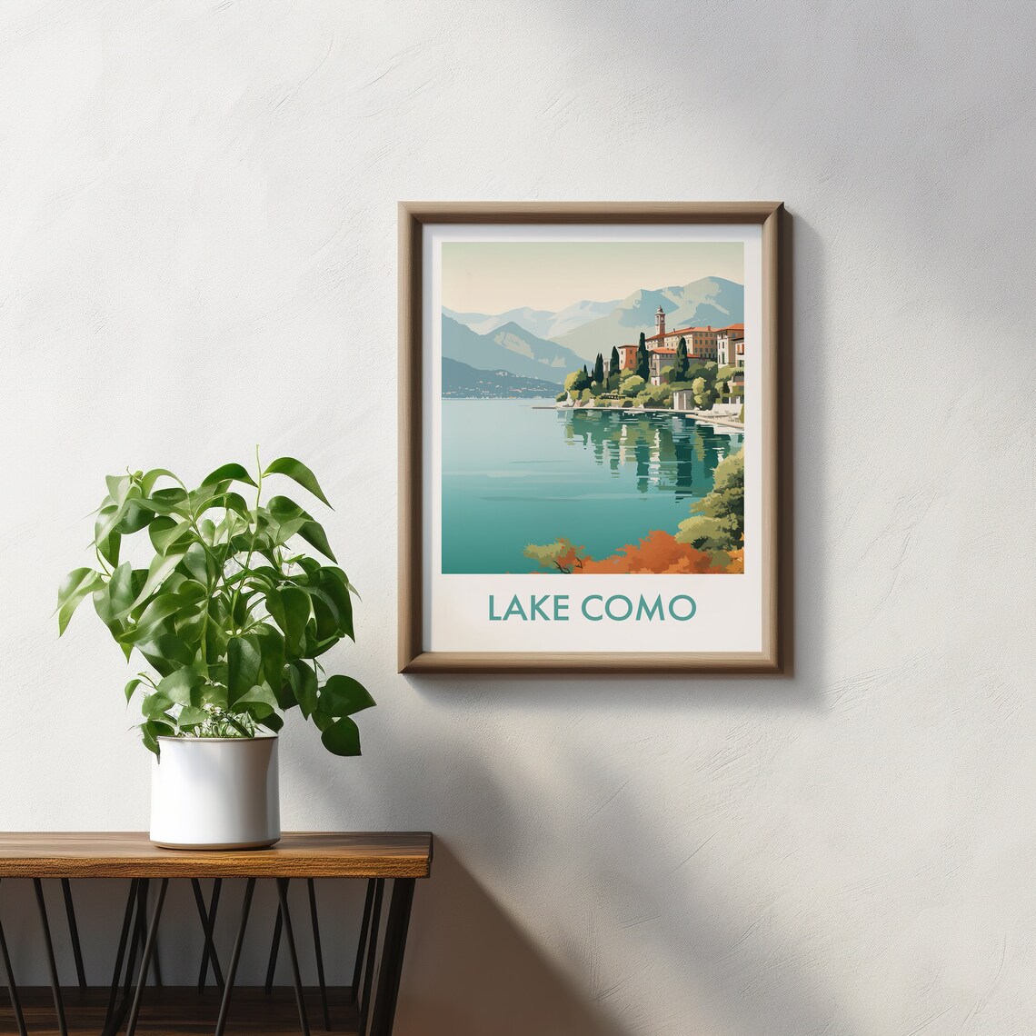 Lake Como Italy Travel Poster, European Lake Poster - Image 2