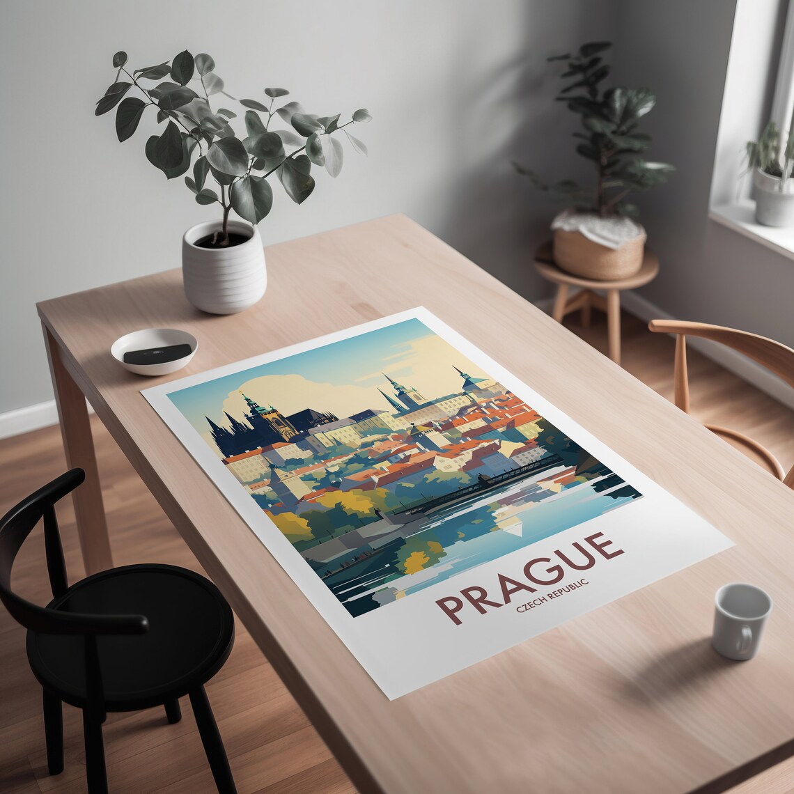 Prague Travel Art Gift For Her Poster Print - Image 2