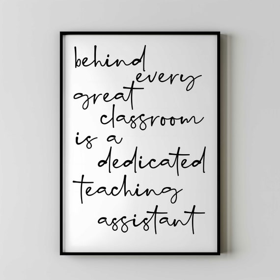 Teaching Assistant Thank You Gift Poster