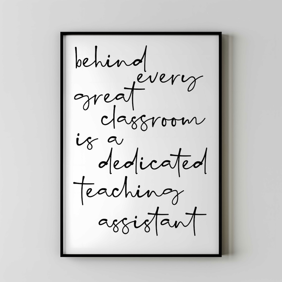 Teaching Assistant Thank You Gift Poster