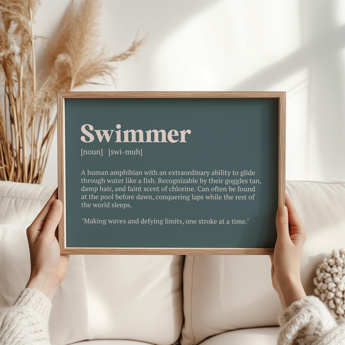 Swimming Print Definition Print Swimmer Gift Wall Art For Swimmers Swimming Poster Dictionaryprintstore Triathlete Gifts Swim Print - Image 4