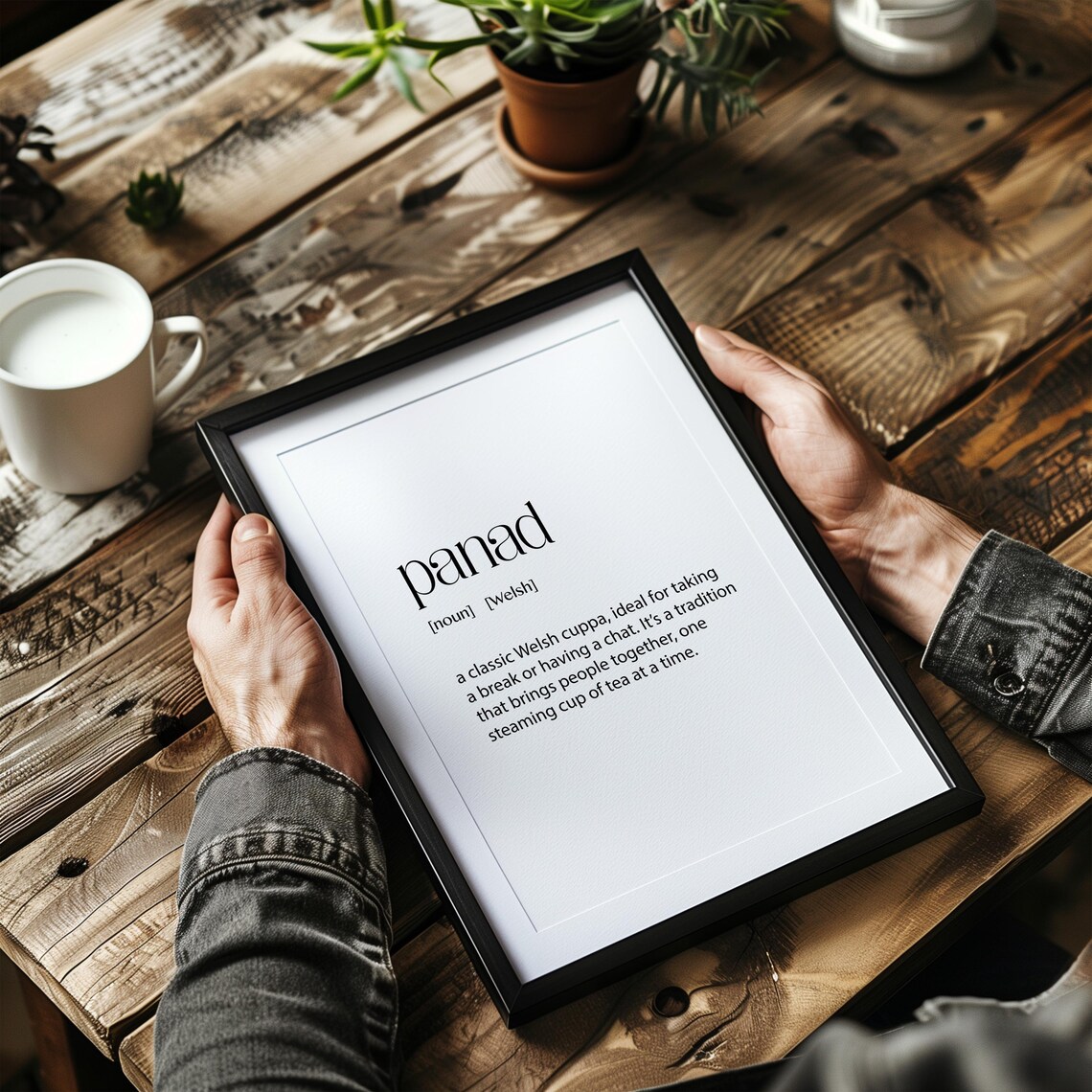 Panad Definition Print, Welsh Kitchen Poster - Image 3