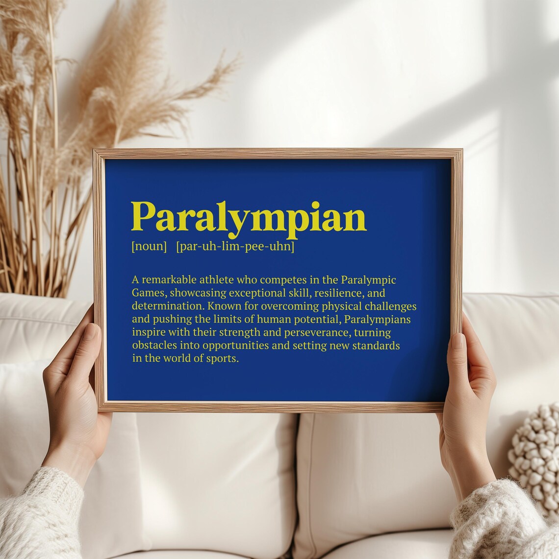 Paralympian Definition Print Inspirational Athlete Art Motivational Sports Wall Decor Paralympic Games Art Unique Gift For Sports Fans - Image 2