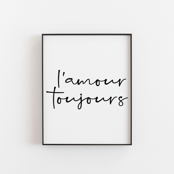 French Lamour Toujours Romantic Art Print