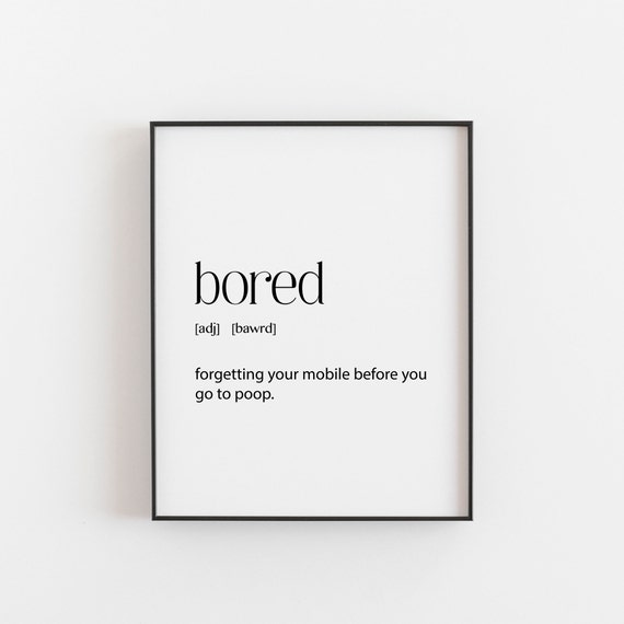 Bathroom Definition Typography Art Print