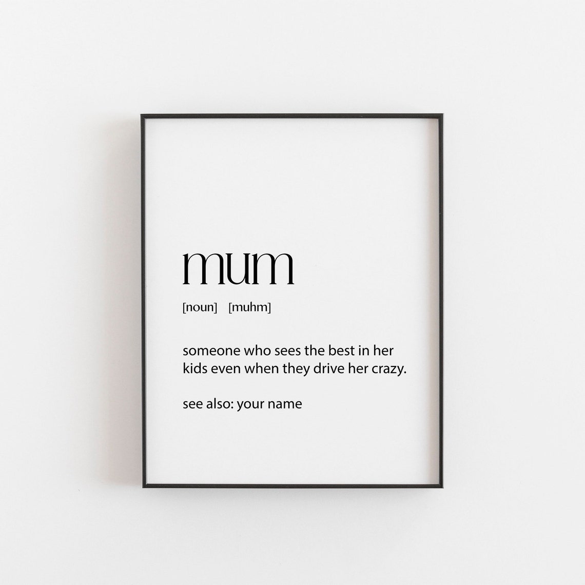 Personalised Mum Gift Birthday Mothers Day Present Idea For Christmas Custom