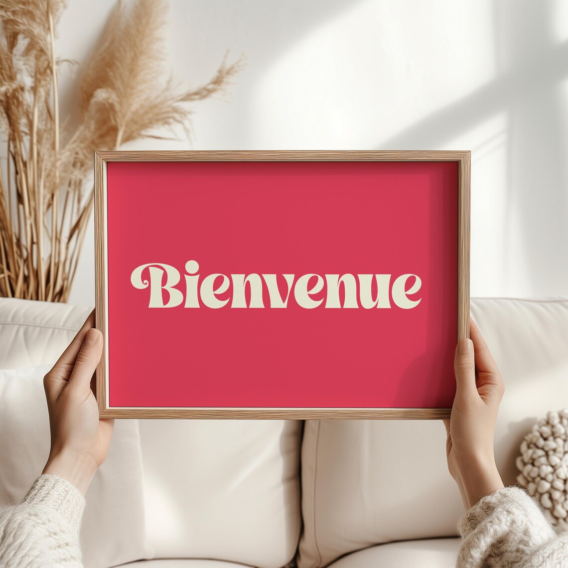 Bienvenue French Welcome Sign, Elegant Home Art Print - Image 6
