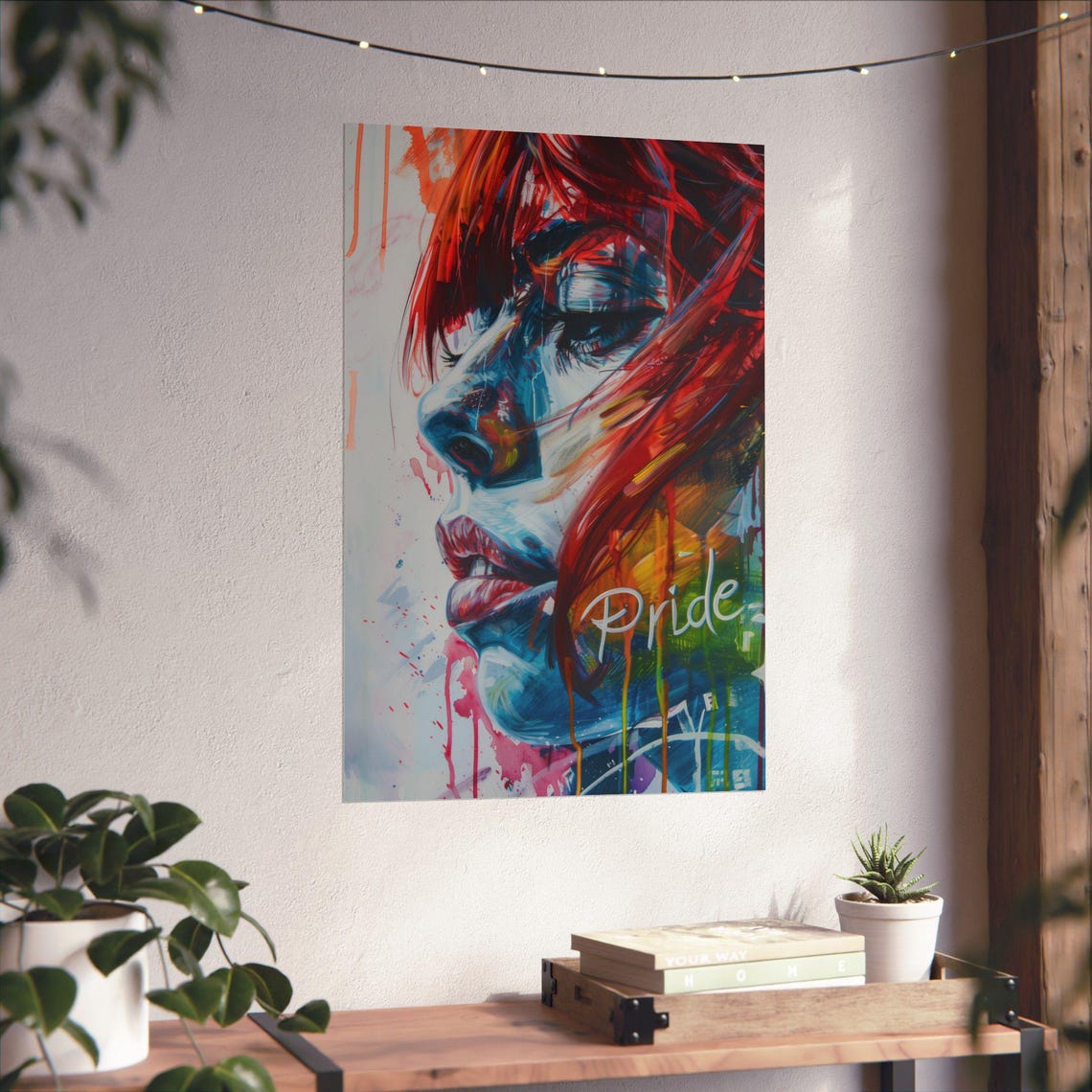 Pride Graffiti Woman Face Bold Street Art Portrait Statement Poster - Image 4