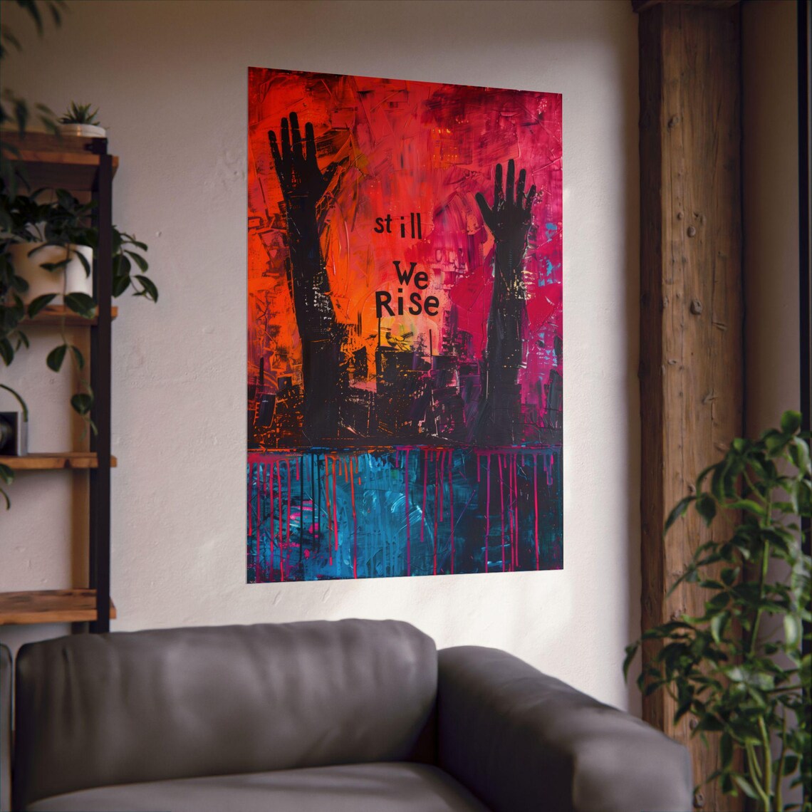 Still We Rise Expressionist Art Print, Activist Poster - Image 2