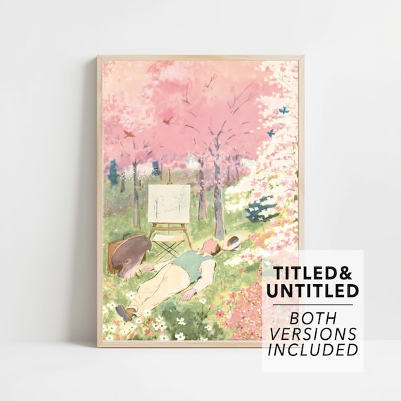 The New Yorker May 21 1949 Cherry Blossom Artist Garden Poster