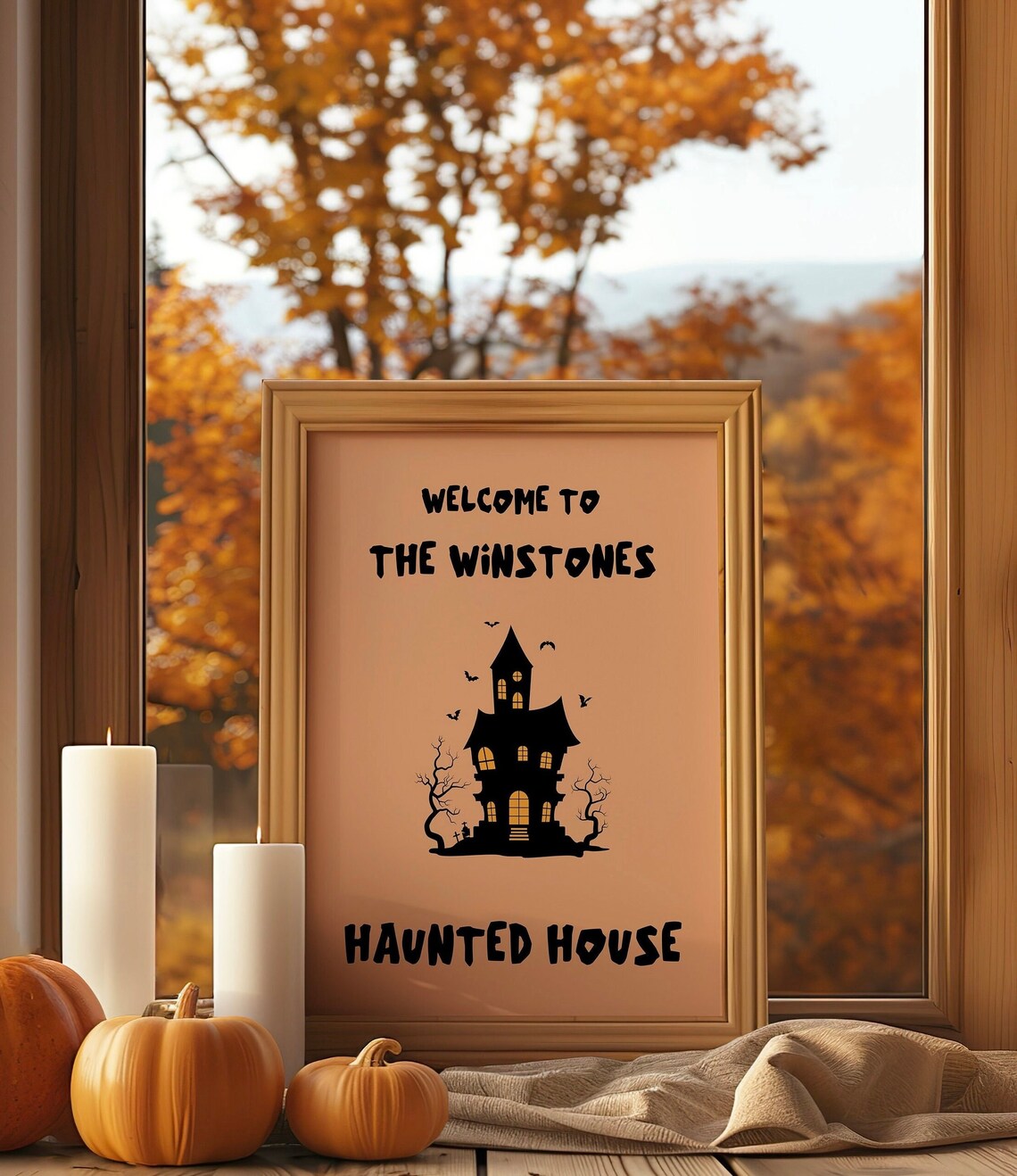 Welcome to the Smith Family Haunted House Personalized Halloween Poster - Image 3