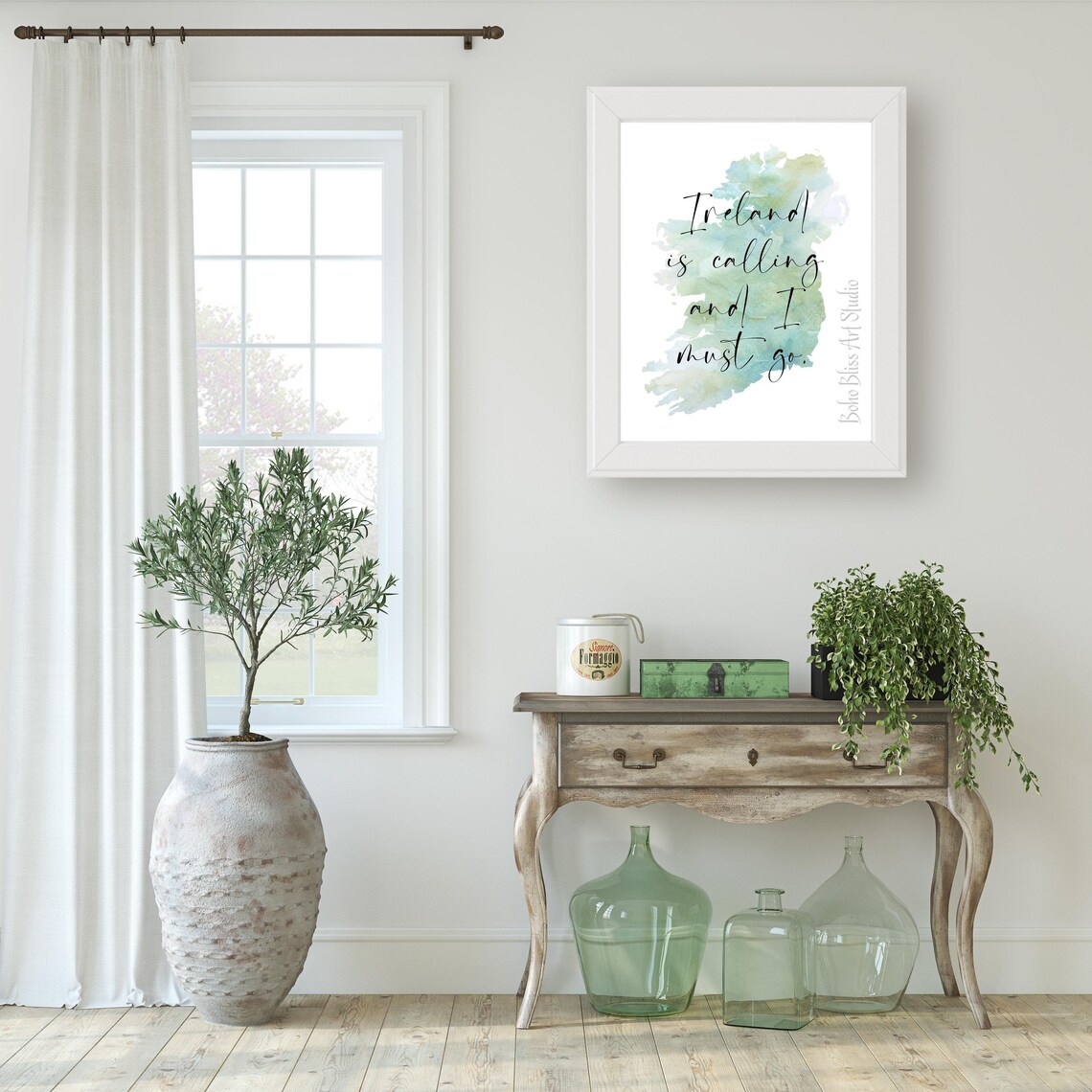 Ireland Map Travel Quote Poster, Irish Wanderlust - Image 2