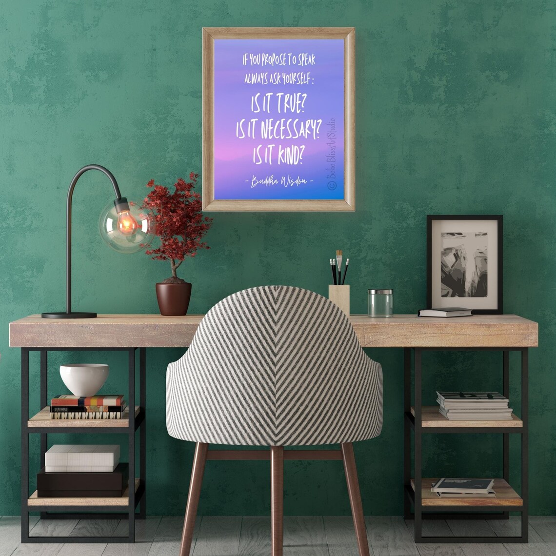 Buddha Kindness Quote Art Print, Home School Decor - Image 2