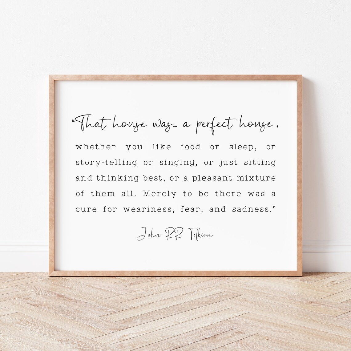 That House Was A Perfect House Family Wall Art Print