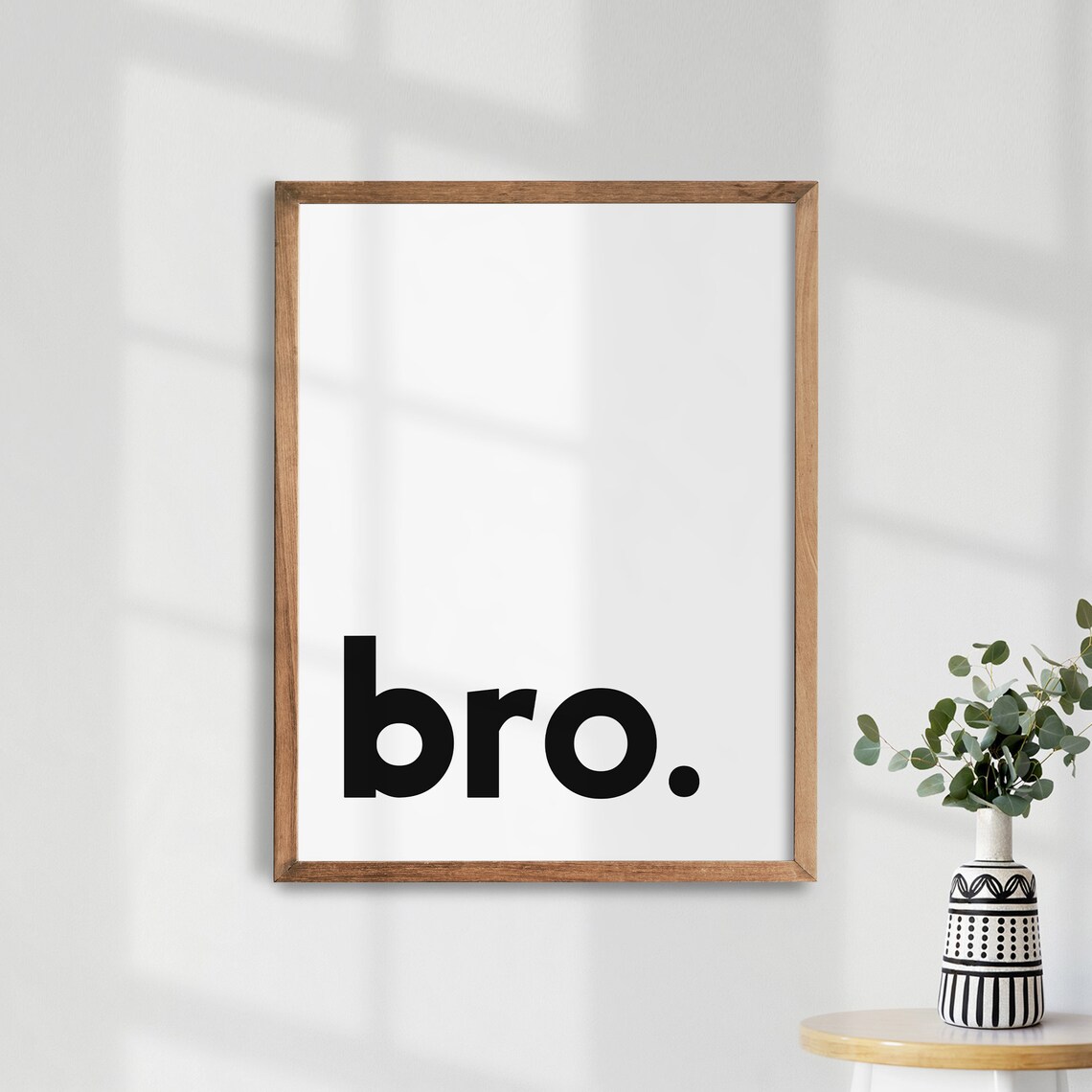 Bro Print, Boys Bedroom Nursery Wall Art