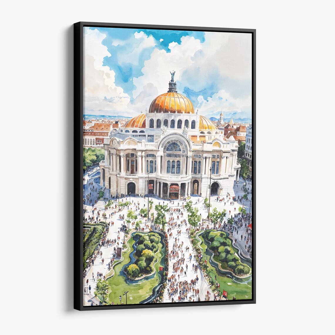 Palacio De Bellas Artes Watercolor Art Print