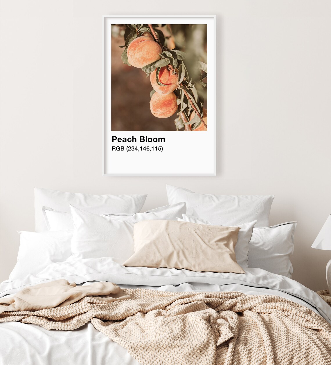 Peach Bloom Orchard Branch Fruit Photography Kitchen Wall Decor Poster - Image 3