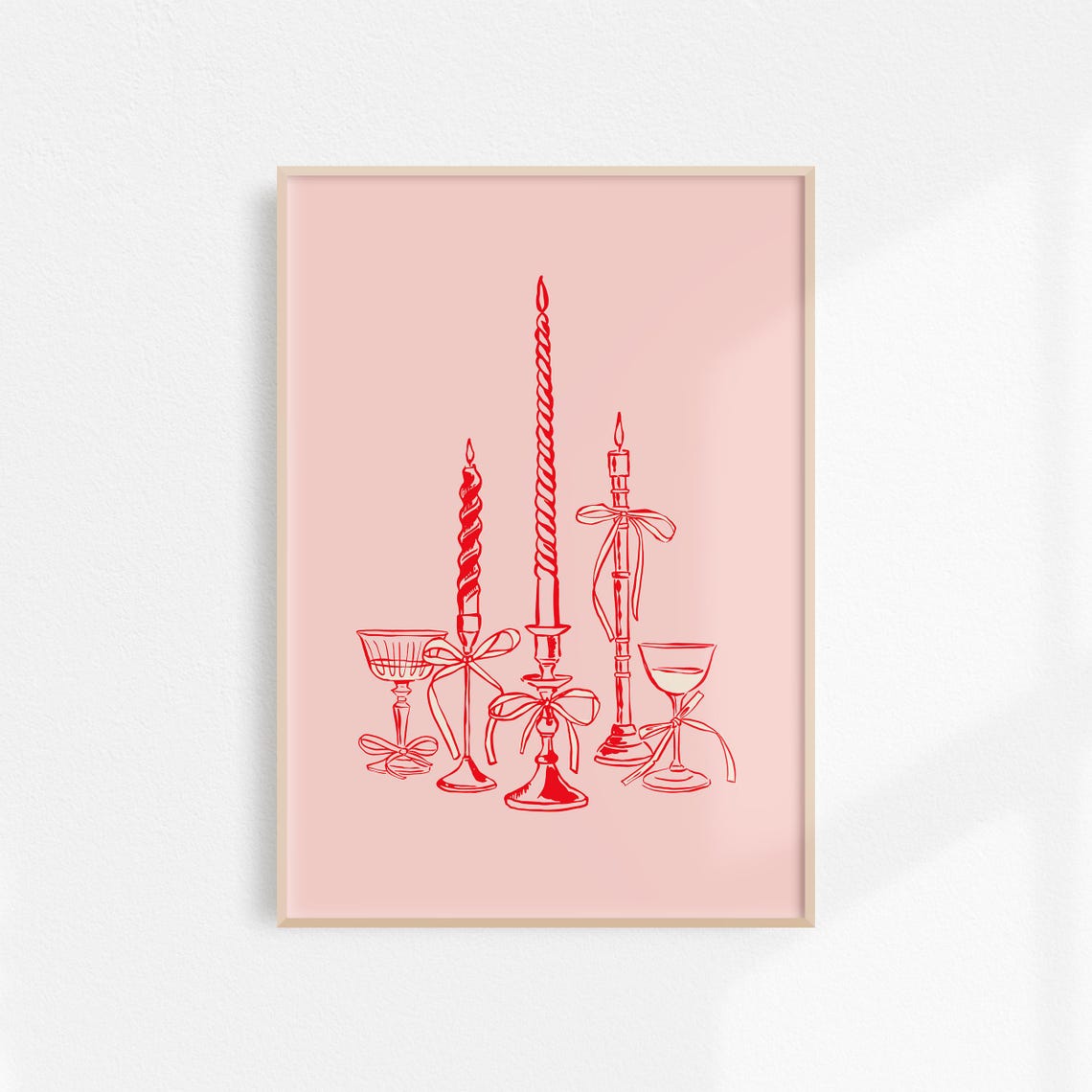 Wine Art, Modern Dining Room Art Print - Image 3