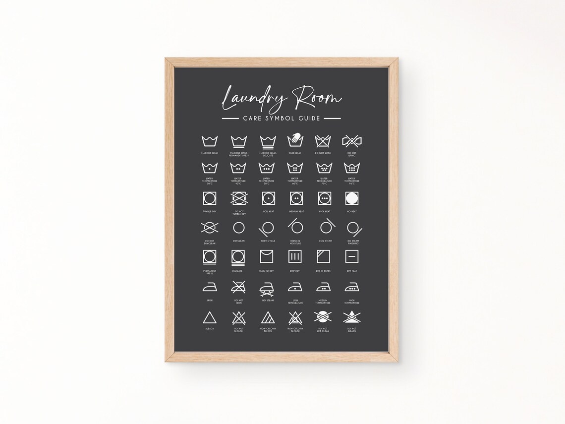 Laundry Care Wall Art, Minimalist Kitchen Art Print - Image 3