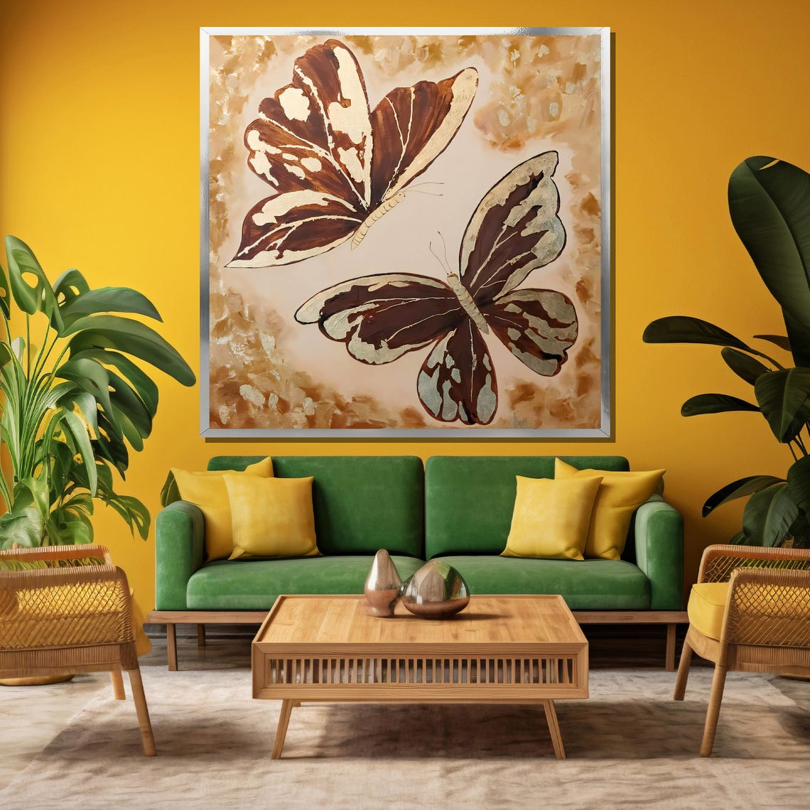 Majestic Phoenix Fire Painting Mystical Rebirth Art Gift Fiery Phoenix Wall Decor For Bold Home Decor Statement - Image 3