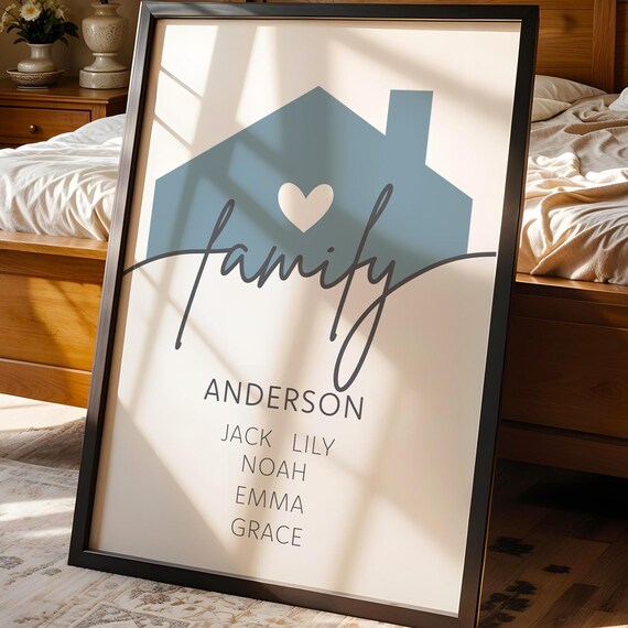 Personalized Family House Names Sign Custom Home Decor Wall Art