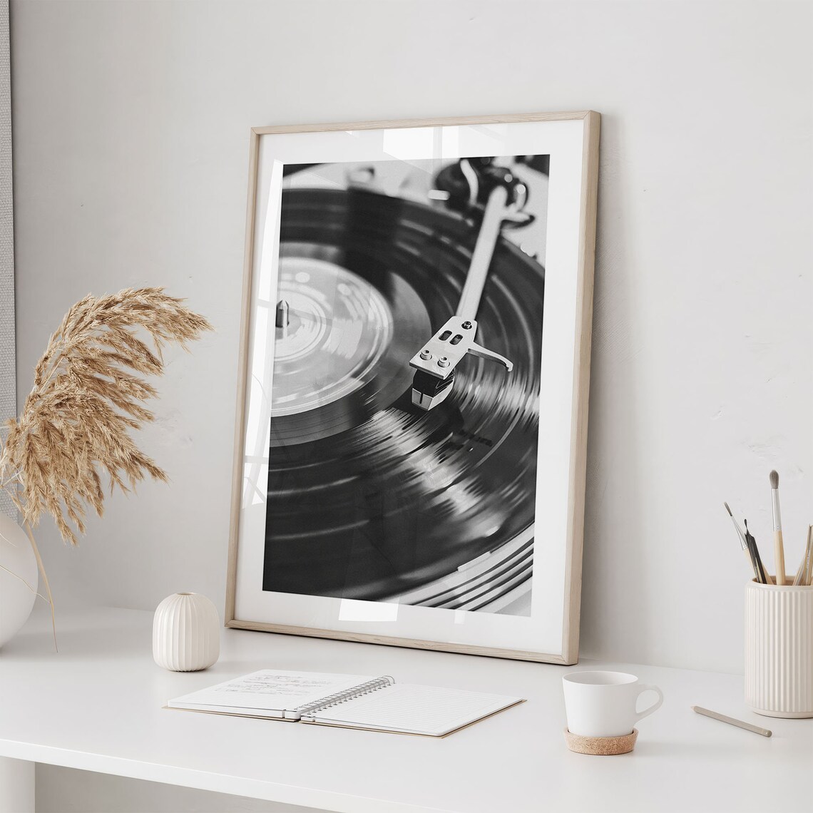 Retro Record Player Vintage Music Art Print - Image 2