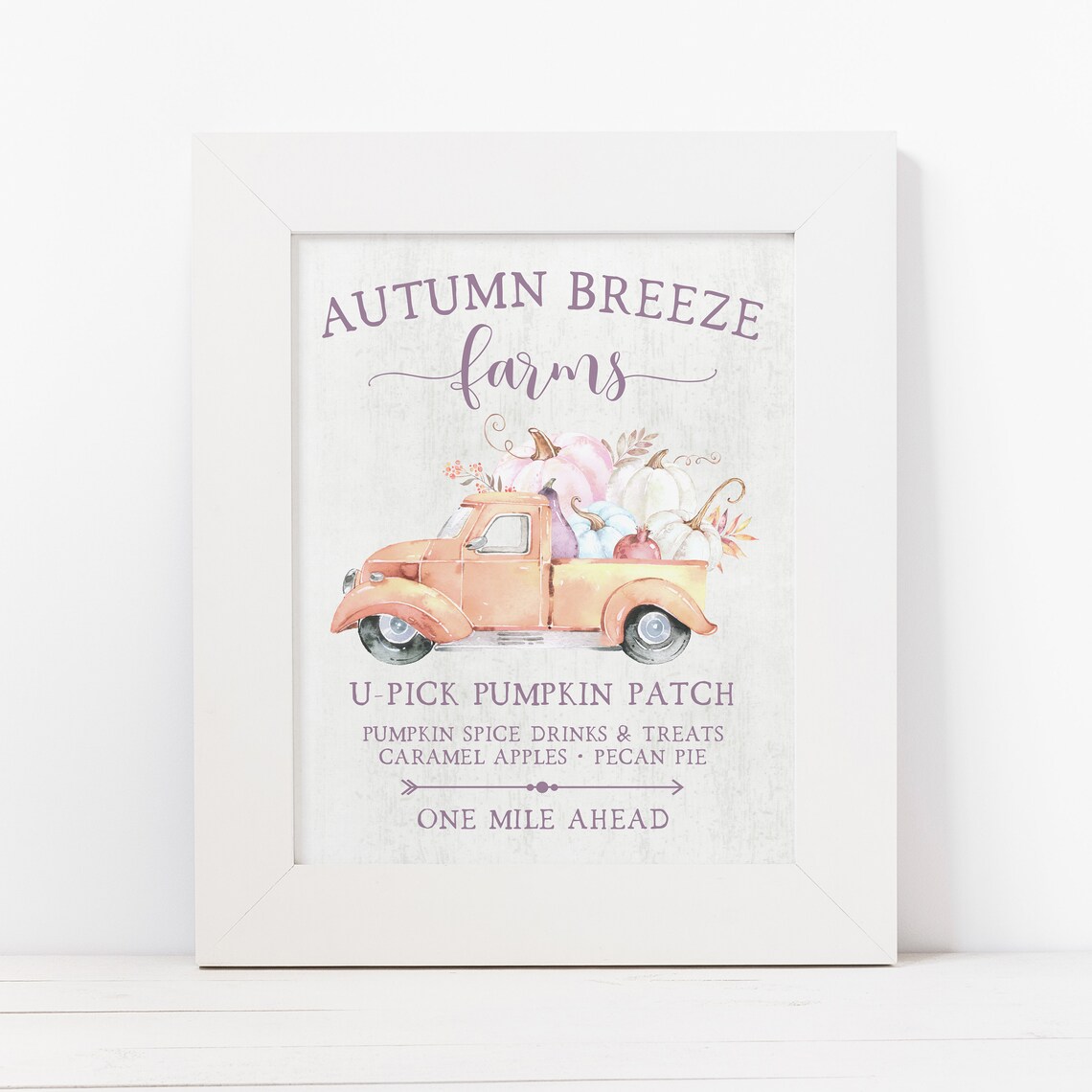 Instant Pumpkin Truck Nostalgic Fall Art Print - Image 3