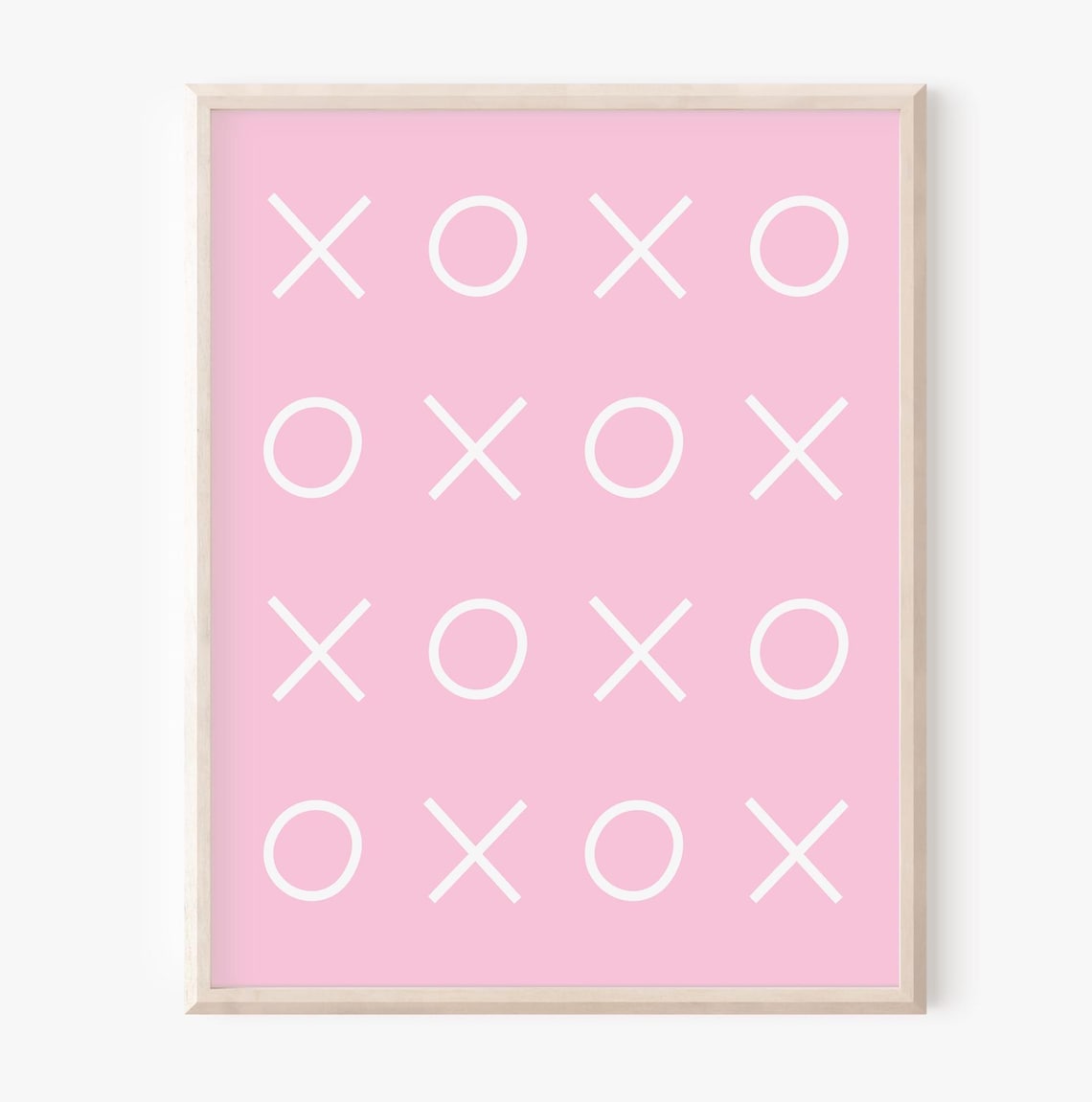 Xoxo Pink Valentines Day Wall Art, Love Decor - Image 3