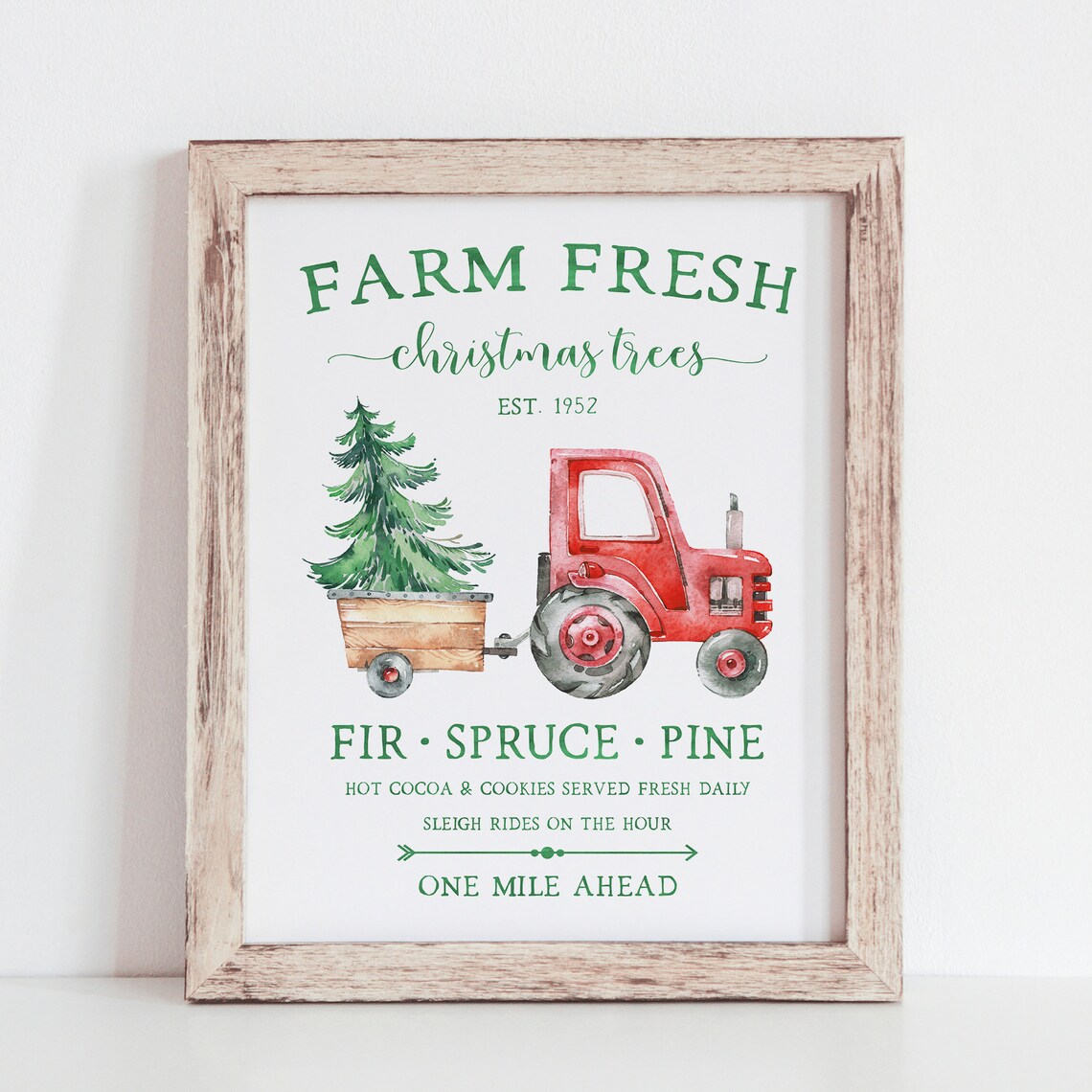 Farm Fresh Christmas Trees Vintage Holiday Art Print - Image 2