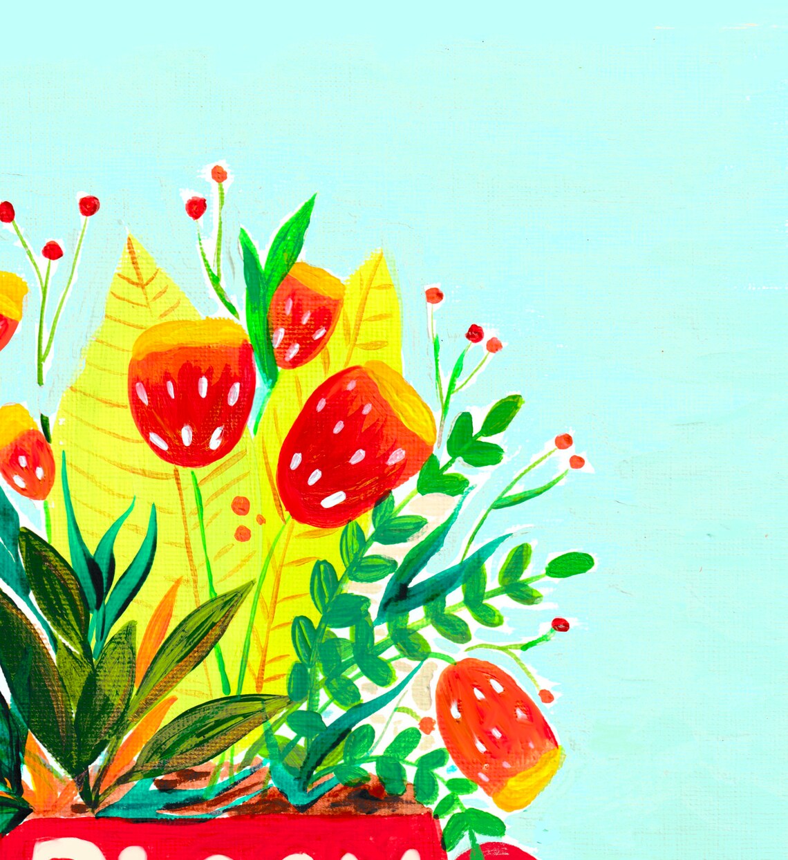 Bloom Where You Are Planted Botanical Art Print - Image 2