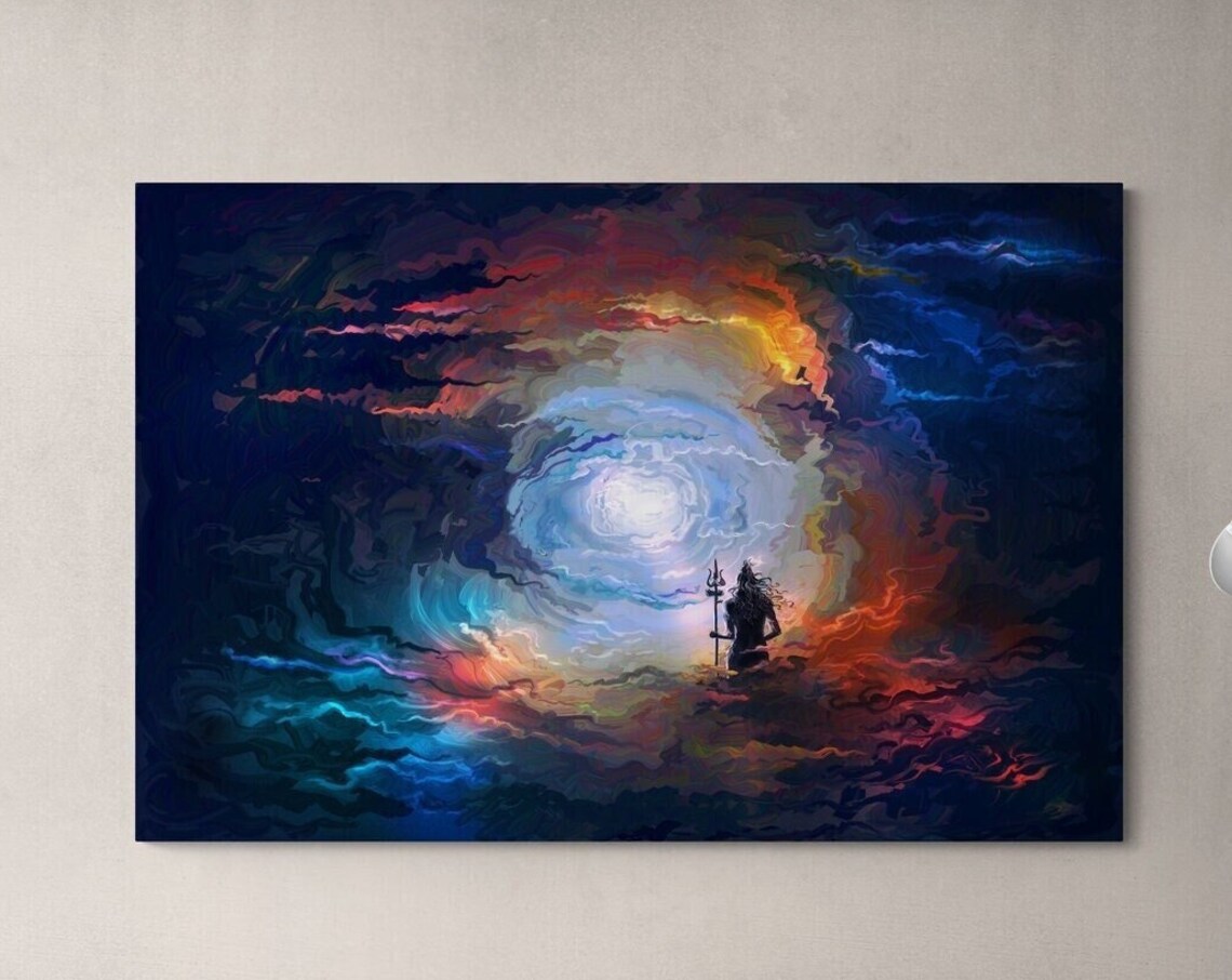 Lord Shiva Art Print, Hindu God Wall Art Poster - Image 2