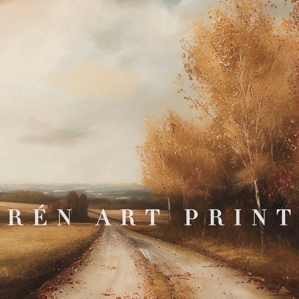 Country Autumn Vintage Farmhouse Art Print - Image 3