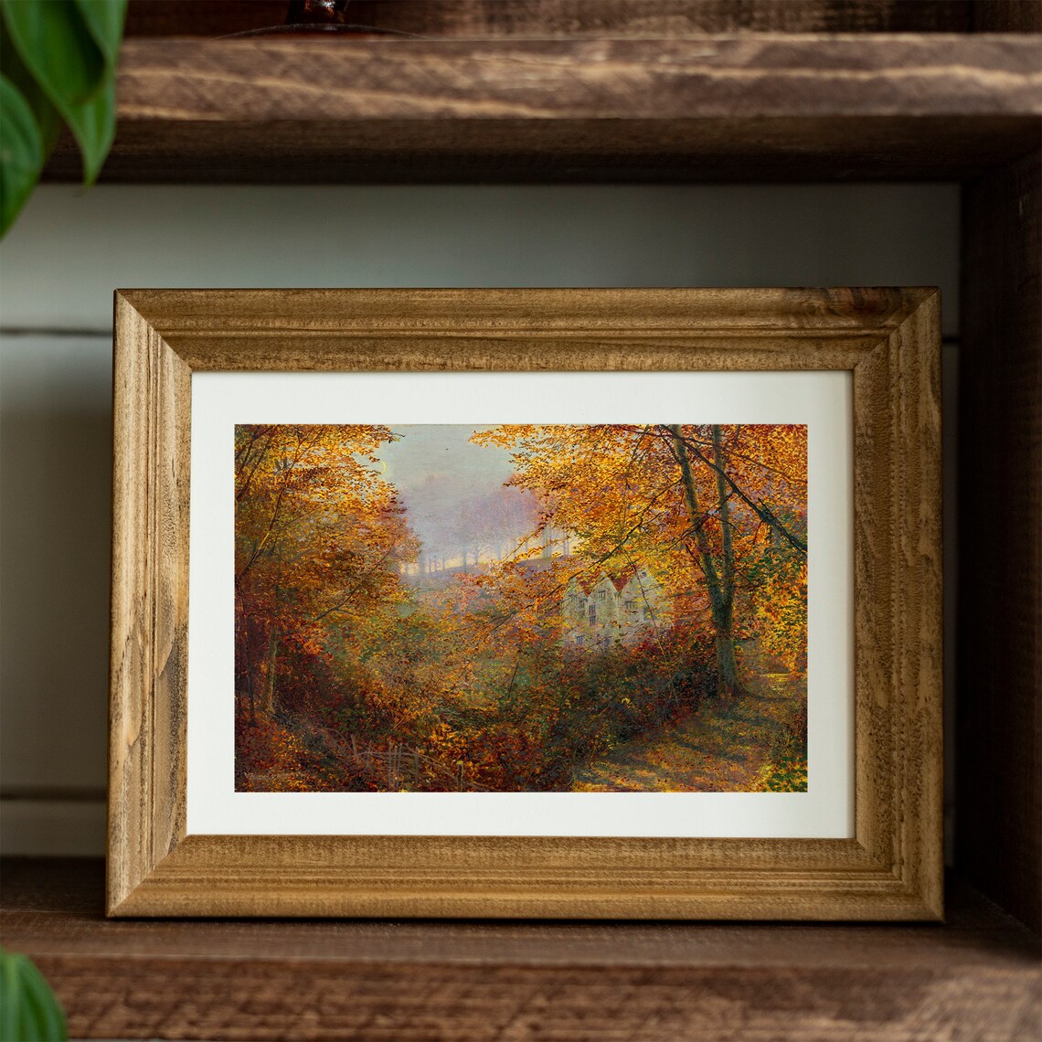 Vintage Autumn Landscape Art Print, Fall Wall Art - Image 2