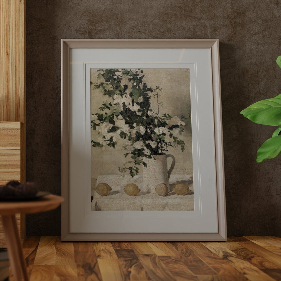 Vintage Flower Painting, Farmhouse Floral Still Life Art Print - Image 3
