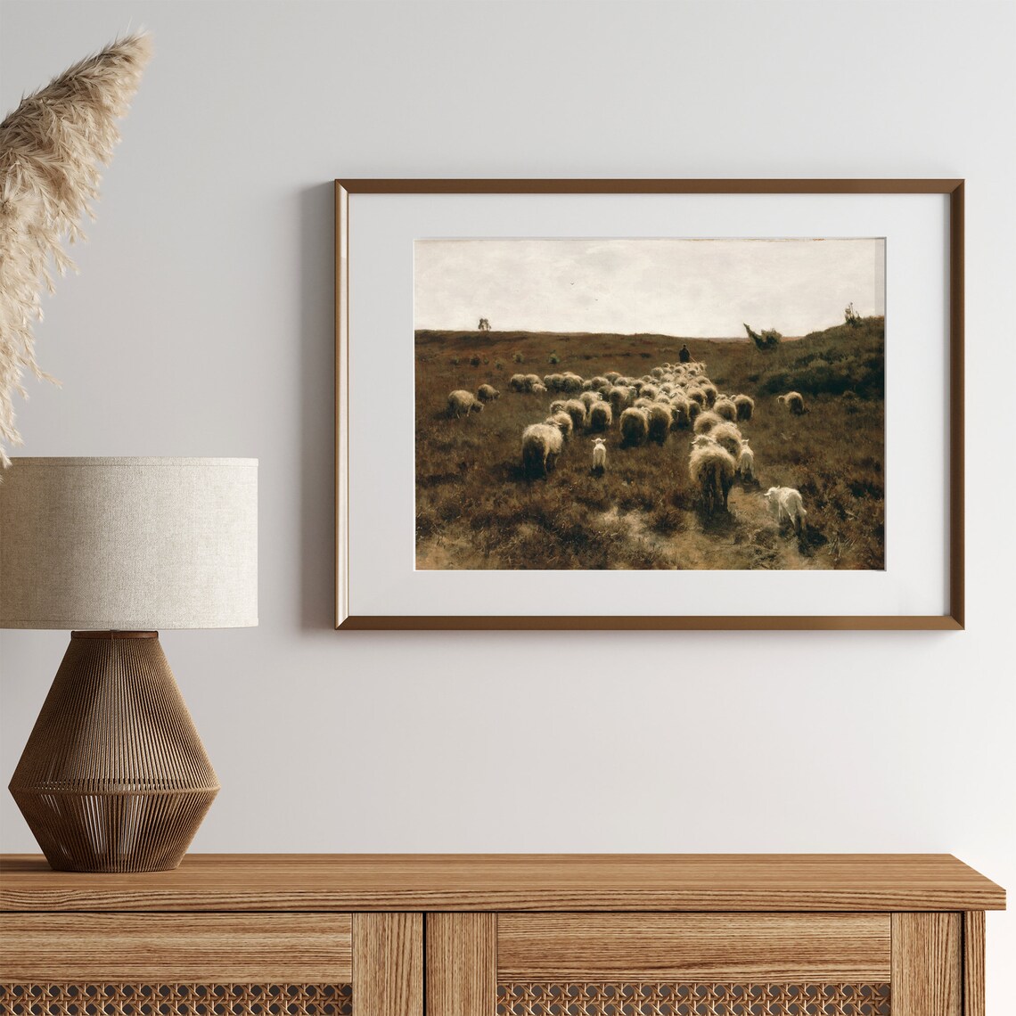 Vintage Sheep Print, Farmhouse Nursery Wall Art - Image 2